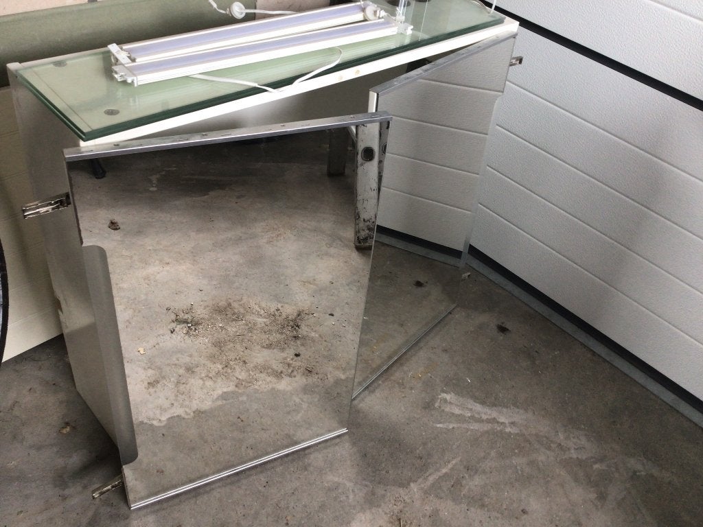Badkamerspiegelkast Ikea Storjorm, Minder dan 100 cm, 25 tot 50 cm, Gebruikt, Spiegelkast