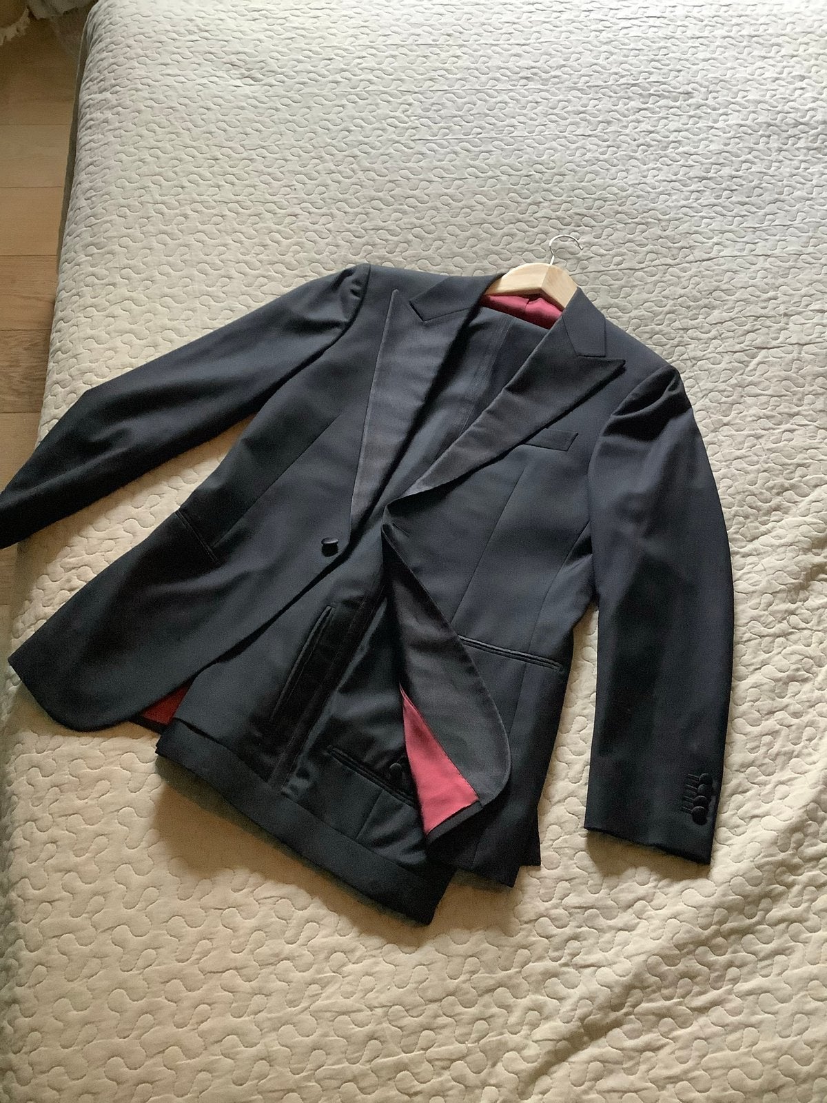 Suitsupply Smoking Zwart Maat 46, Kleding | Heren, Ophalen of Verzenden, Gedragen, Maat 46 (S) of kleiner, Zwart