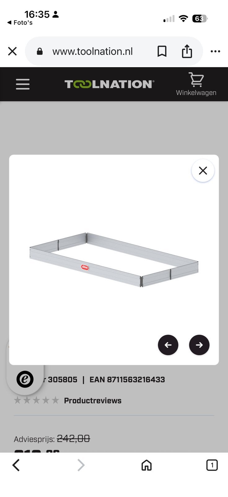 Kantplankset altrex alu. Opklapbaar, Ophalen, Zo goed als nieuw, Rolsteiger of Kamersteiger, 5 meter of hoger