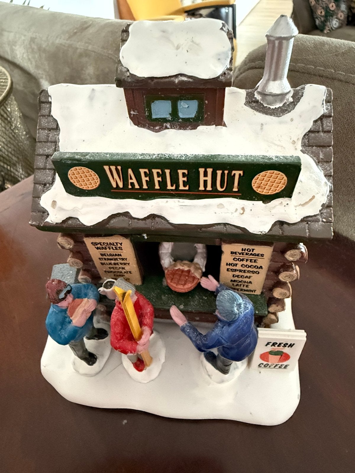 Lemax Vail Village kersthuisje Waffle Hut, Diversen, Kerst, Ophalen of Verzenden, Zo goed als nieuw