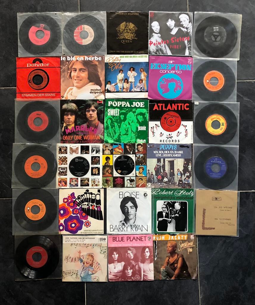 20 singles voornamelijk pop, Ophalen, Gebruikt, Pop