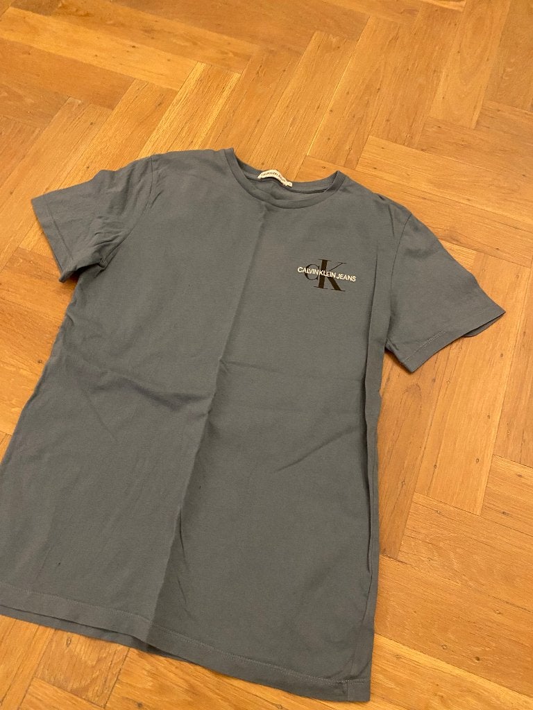 Calvin Klein shirt blauw maat 16 (164-176), Ophalen of Verzenden, Zo goed als nieuw, Maat 46 (S) of kleiner, Blauw