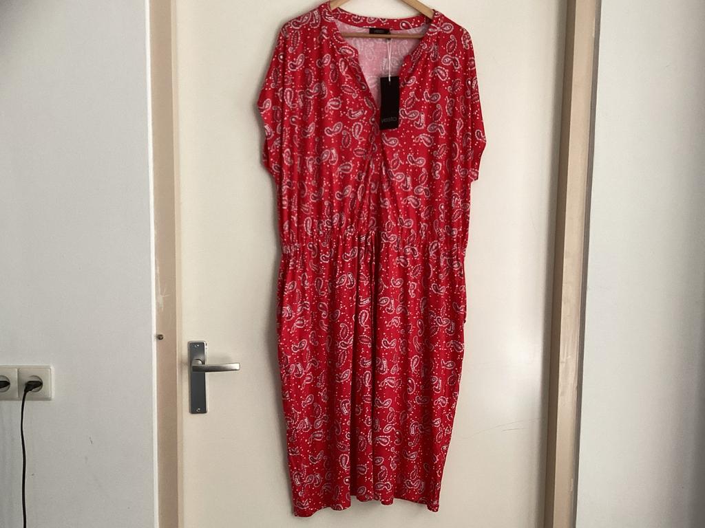 Yesta jurk maat 50, Ophalen of Verzenden, Nieuw, Rood, Jurk