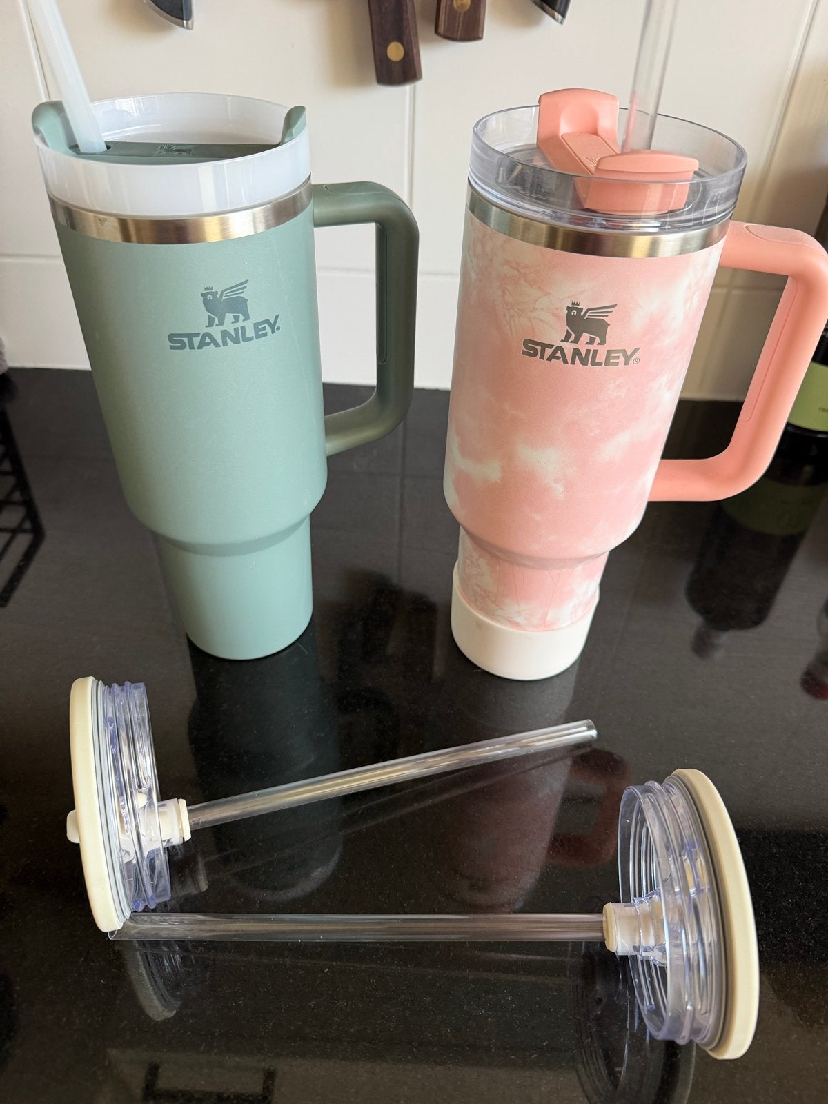 Stanley Cup met extra lekvrije opzetstukken, Verzenden, Stanley, Zo goed als nieuw, Groen