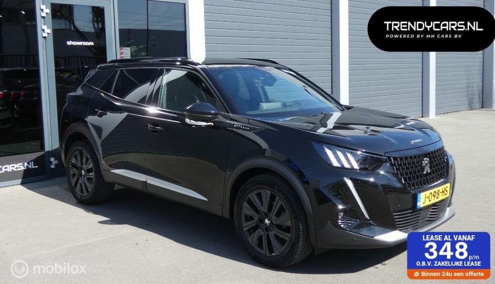 Peugeot 2008 1.2 GT-Line / Automaat / AppleCarPlay, Auto's, Gebruikt, Euro 6, 1199 cc, Zwart
