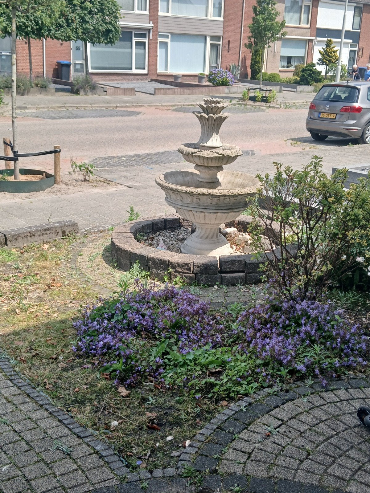 Stenen water fontein, Ophalen, Beton, Fontein