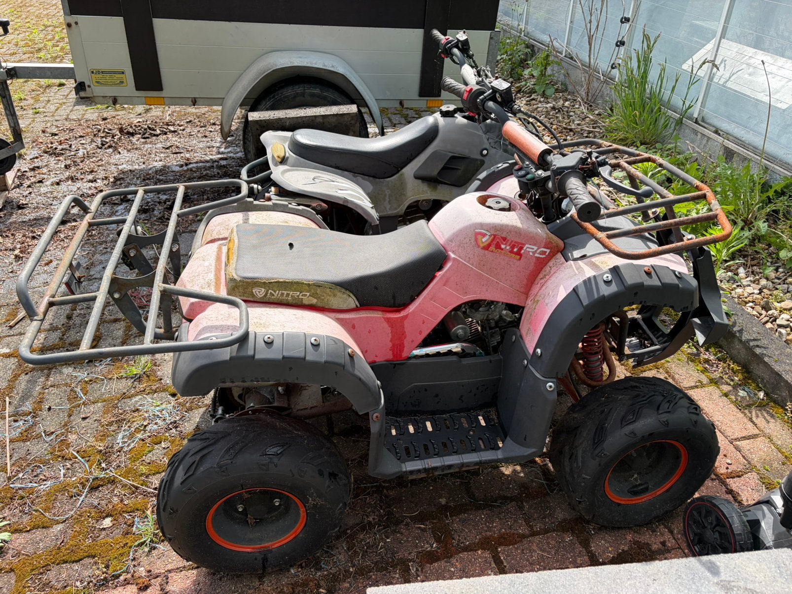 Nitro Motors quad; 2 st. opknappers, Ophalen, Gebruikt, Schijfrem, Overige typen