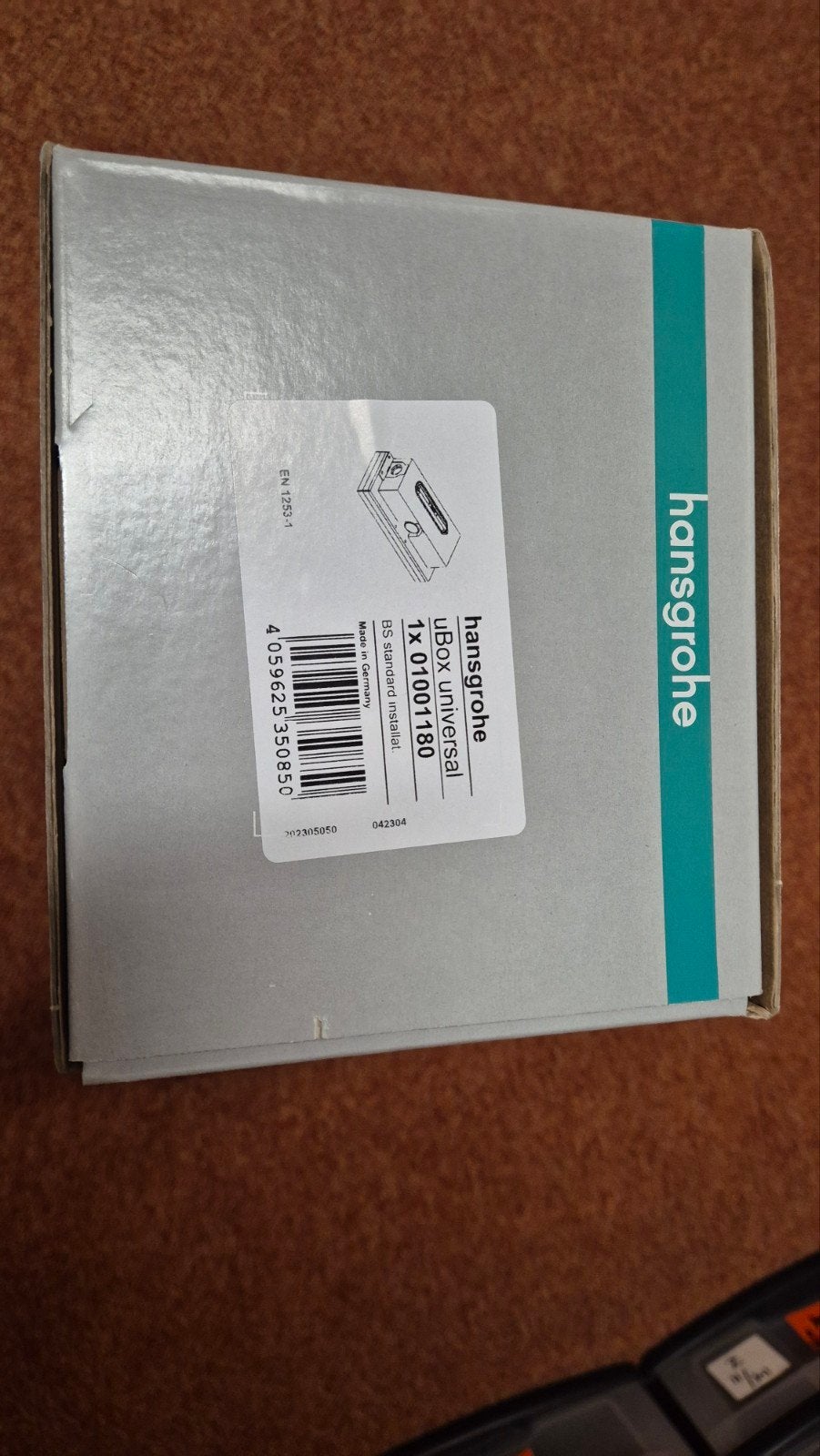 Hansgrohe RainDrain Douchegoot 600mm met UBox Universal, Ophalen, Nieuw, Rvs, Douche