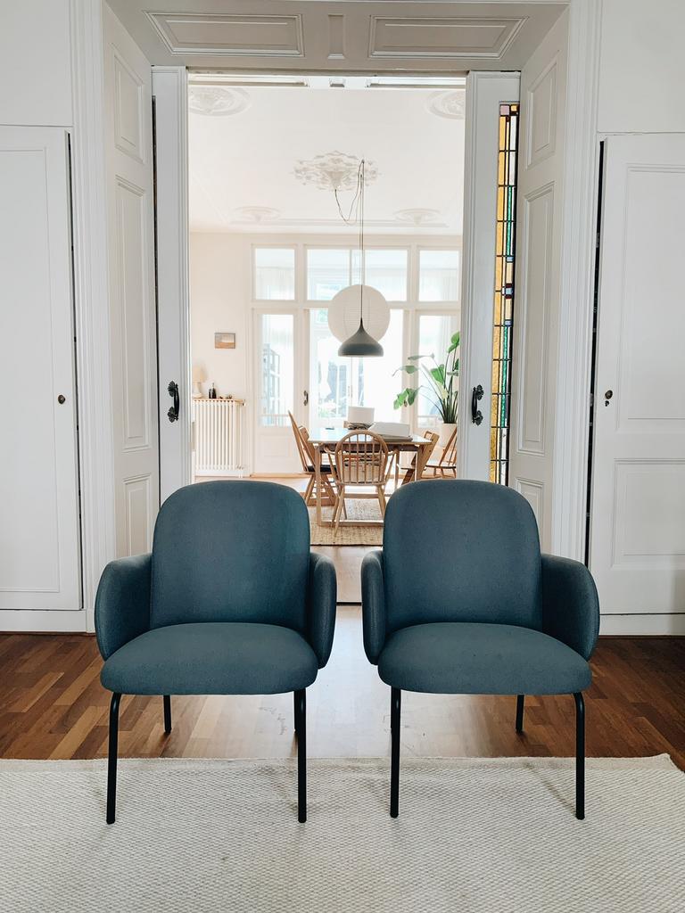 2 Puik Design stoelen, Ophalen, Zo goed als nieuw, Grijs