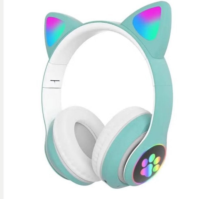 Prachtige luxe headset Bluetooth draadloos met kattenoren, Ophalen of Verzenden, Nieuw, Overige merken, Draadloos