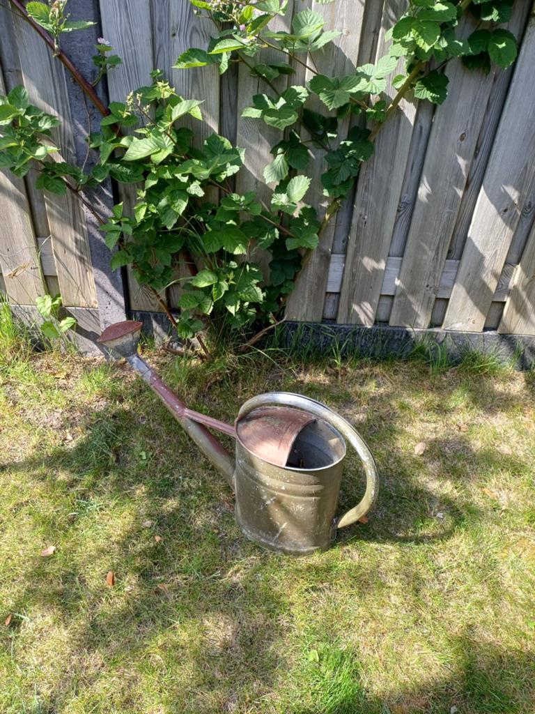 Brocante gieter - waterdicht, 70 cm breed, 40 cm hoog, Ophalen of Verzenden