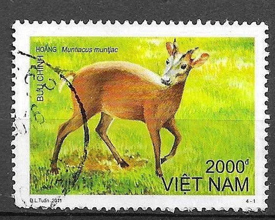 Vietnam postzegel 2011 -, Ophalen of Verzenden, Gestempeld, Zuidoost-Azië
