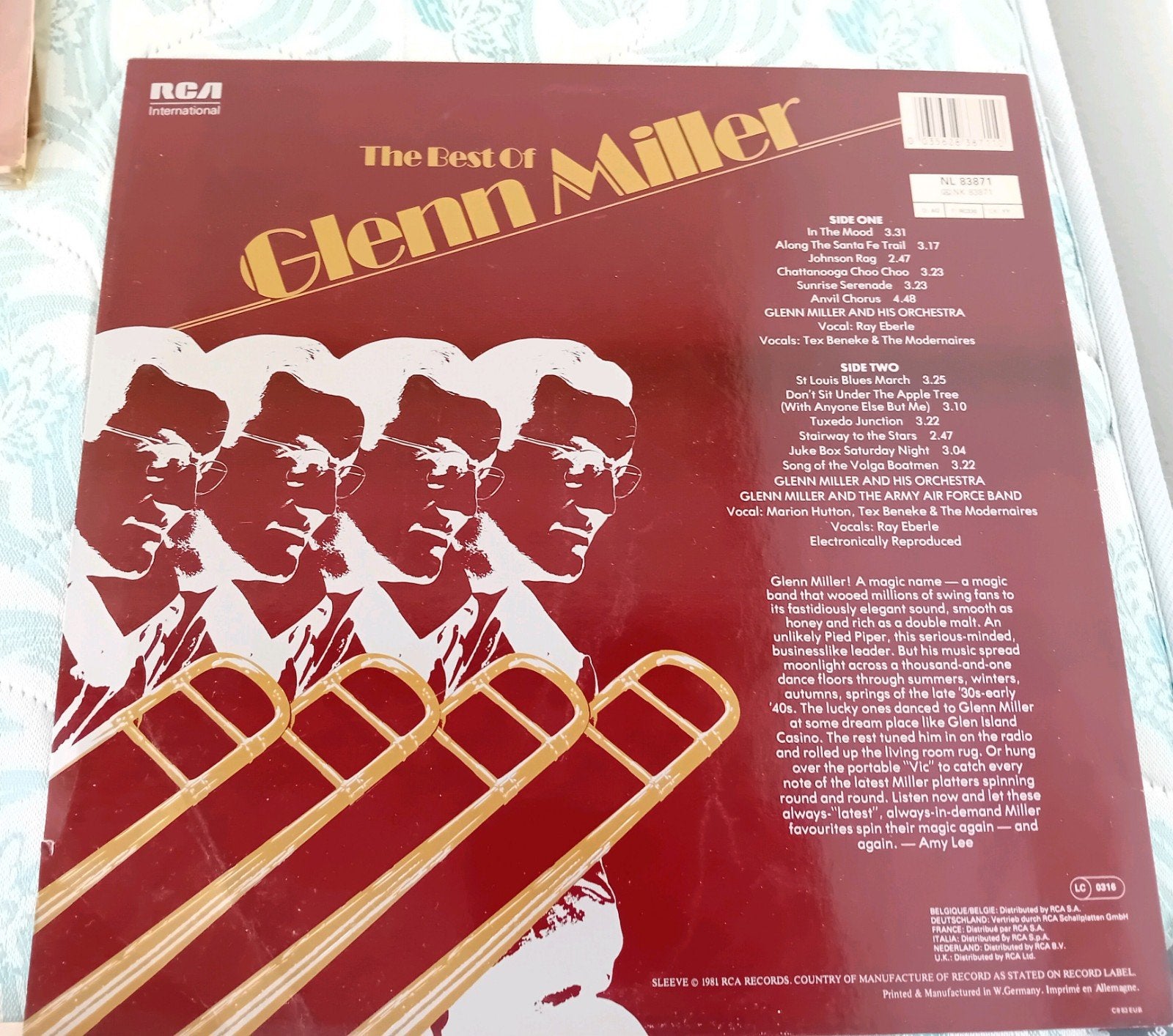 Uit 1981, LP the best of Glen Miller, Ophalen of Verzenden