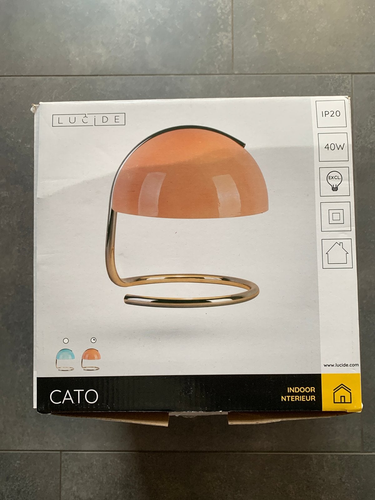Lucide Cato Tafellamp - Modern en Stijlvol, Oranje, Nieuw, Ophalen of Verzenden, Sfeerlamp