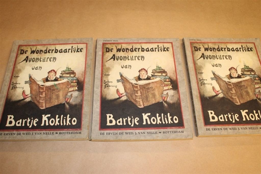 Bartje Kokliko [1930] — Complete Set van Johan Fabricius, Boeken, Ophalen of Verzenden, Gelezen