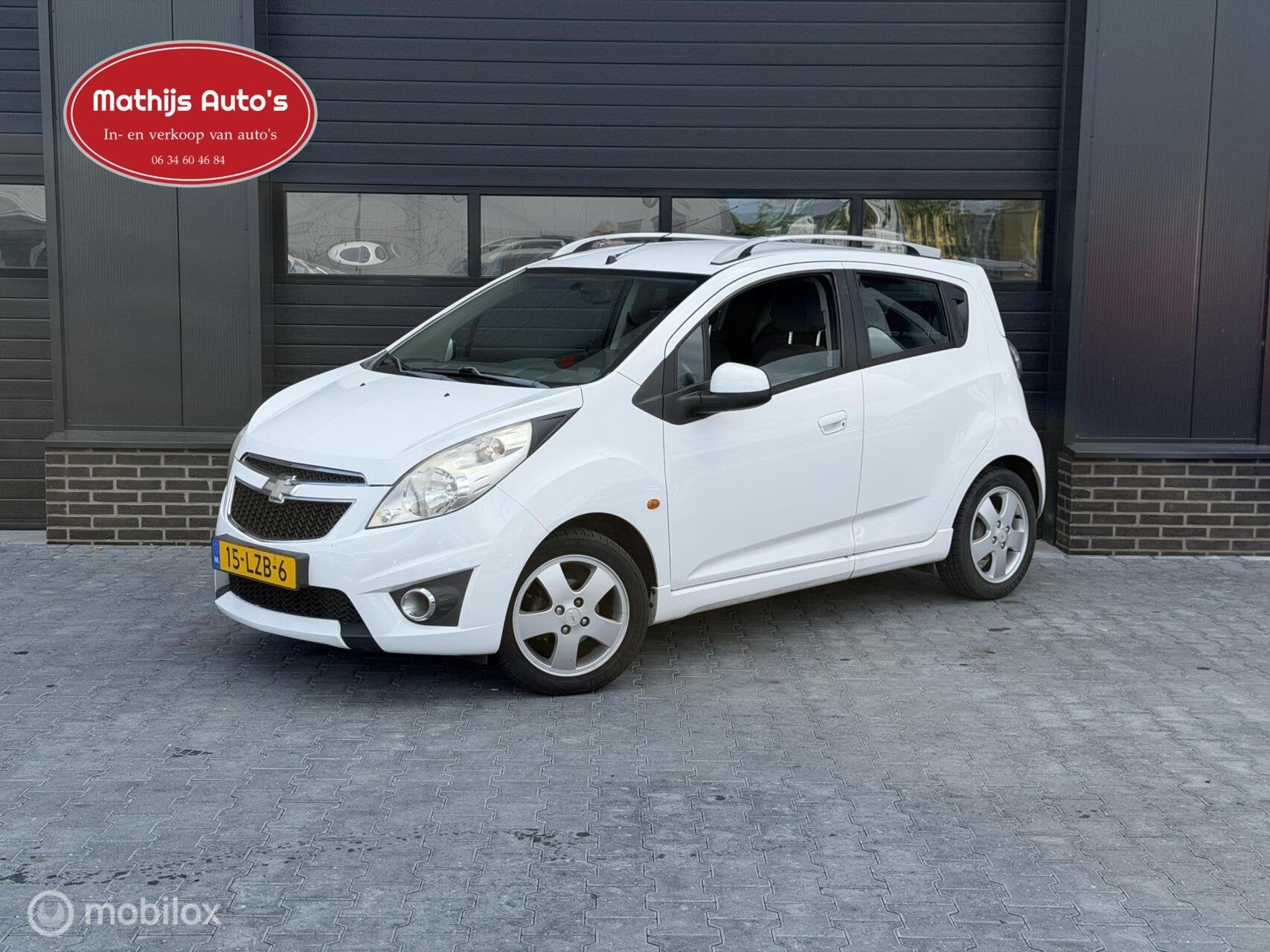 Chevrolet Spark 1.2 16V LT Airco Nette staat!, Auto's, Chevrolet, Voorwielaandrijving, 4 cilinders, 82 pk, Wit