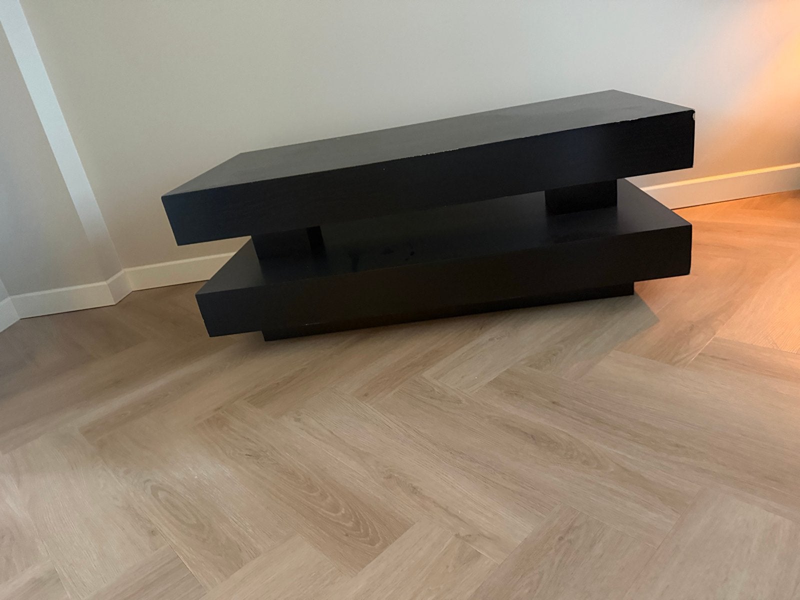 Zwarte Salontafel vandaag ophalen, Huis en Inrichting, Ophalen, Overige materialen, Gebruikt, 100 tot 150 cm