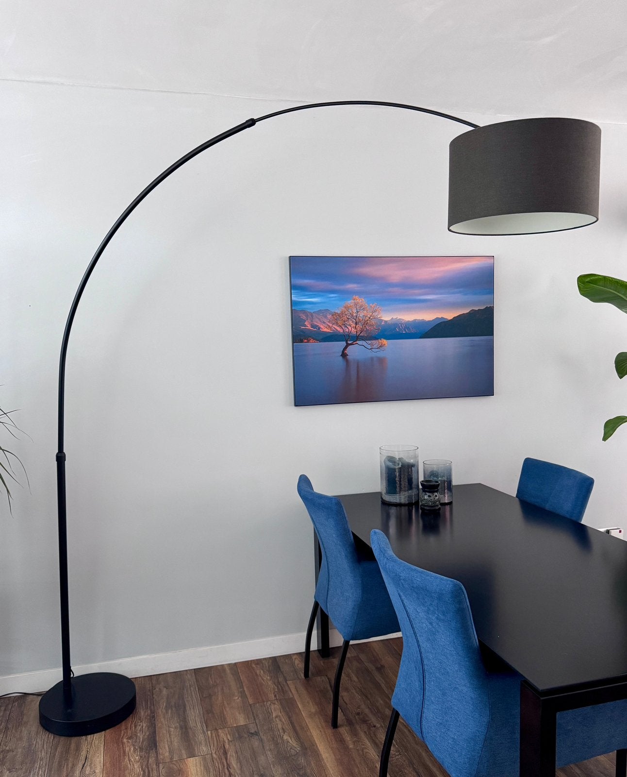 Booglamp vloerlamp, Huis en Inrichting, Lampen | Vloerlampen, Ophalen, Zo goed als nieuw, 150 tot 200 cm