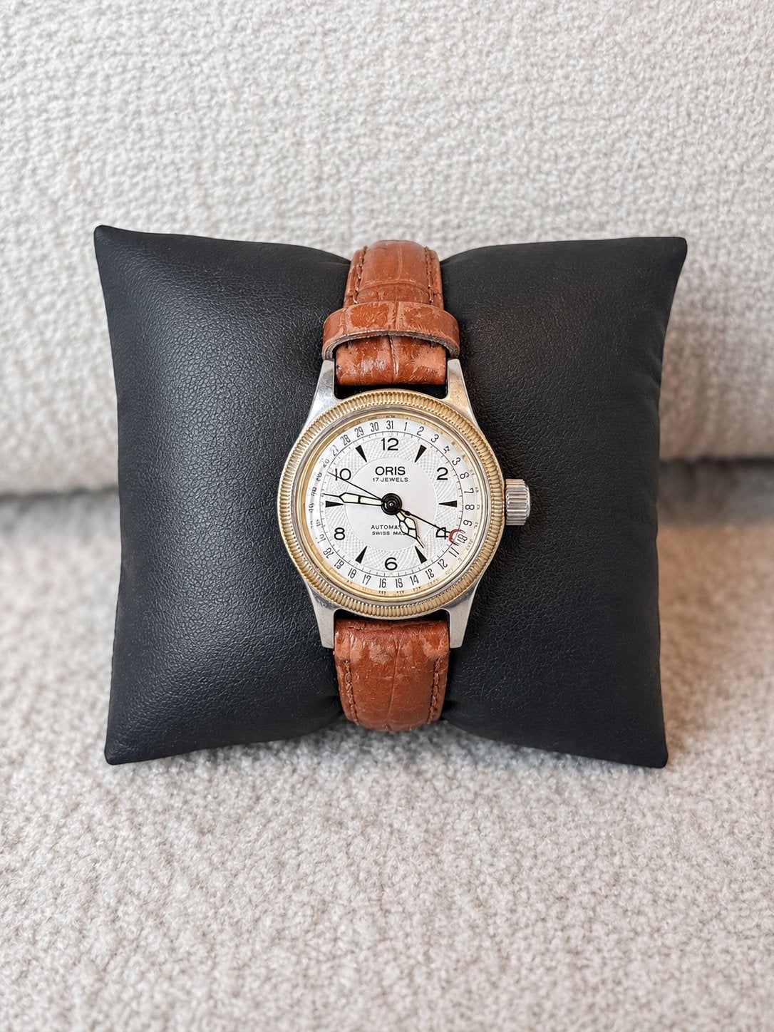 Oris Pointer Date Automaat horloge, Gebruikt, Staal, Polshorloge, Ophalen