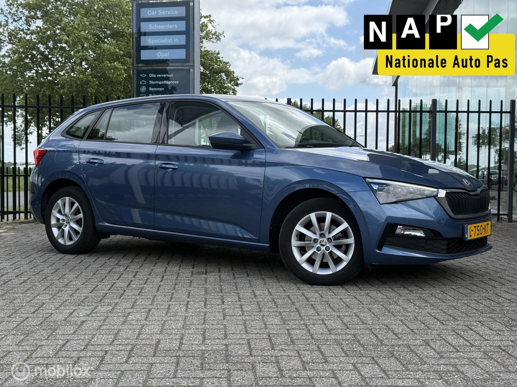 Skoda Scala 1.0 TSI Business Edition | Keyless | Virtual, Auto's, Scala, Gebruikt, Met garantie (alle), Blauw