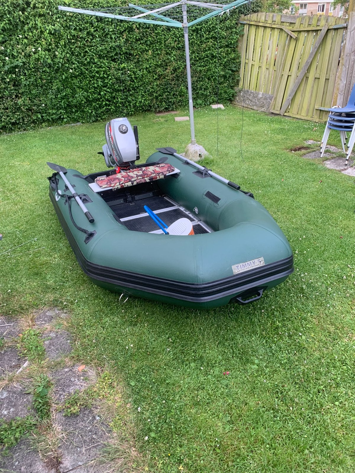 Rubberboot vortex 285 DLX inclusief 4 pk mariner kortstaart, Watersport en Boten, Bootonderdelen, Ophalen, Zo goed als nieuw, Overige typen