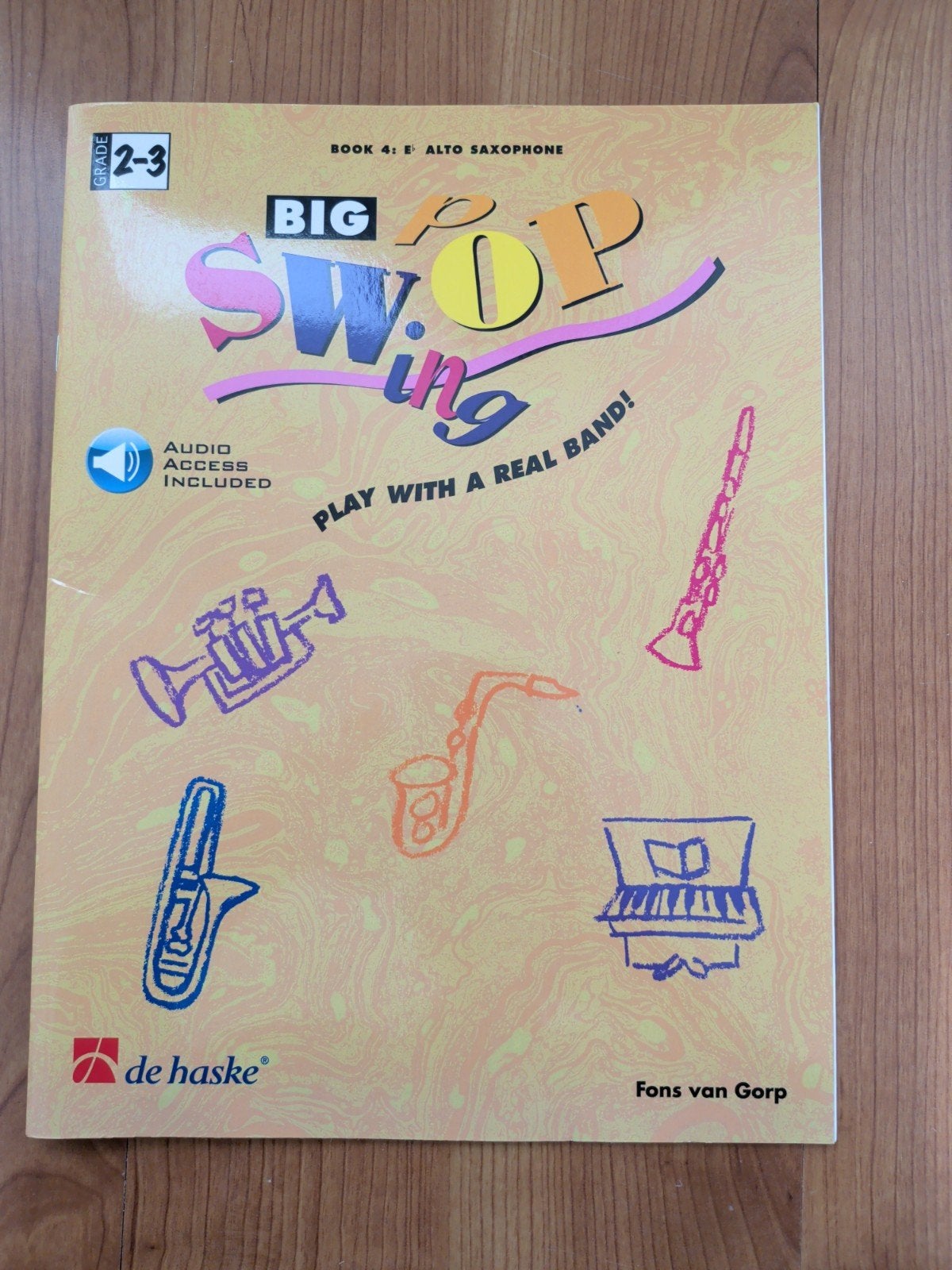 Big Swop Pop - Boek 4: Eb Altsaxofoon (met audio), Gebruikt, Ophalen of Verzenden, Populair, Saxofoon