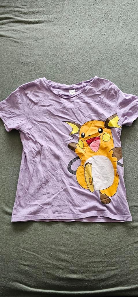H&M Pokémon Raichu T-shirt Maat 122/128, Kinderen en Baby's, Kinderkleding | Overige, Ophalen, Gebruikt, H&M, Jongen of Meisje