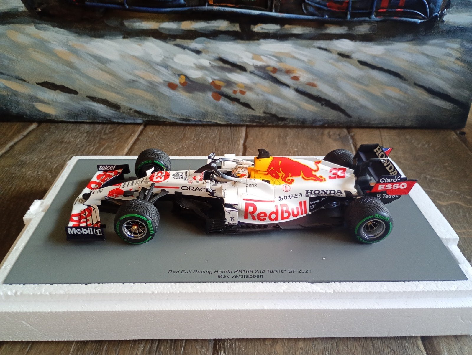 Spark Red Bull Racing RB16B Max Verstappen Turkish GP 2021, Ophalen of Verzenden, Zo goed als nieuw, Overige merken