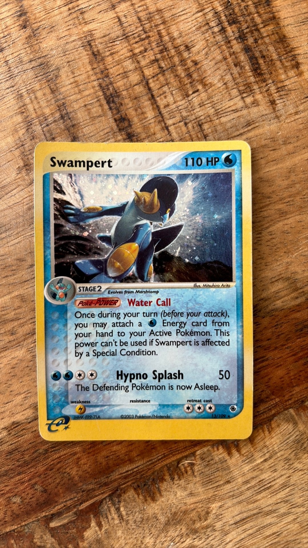 Swampert 13/109 Holo Ex, Ophalen of Verzenden, Zo goed als nieuw