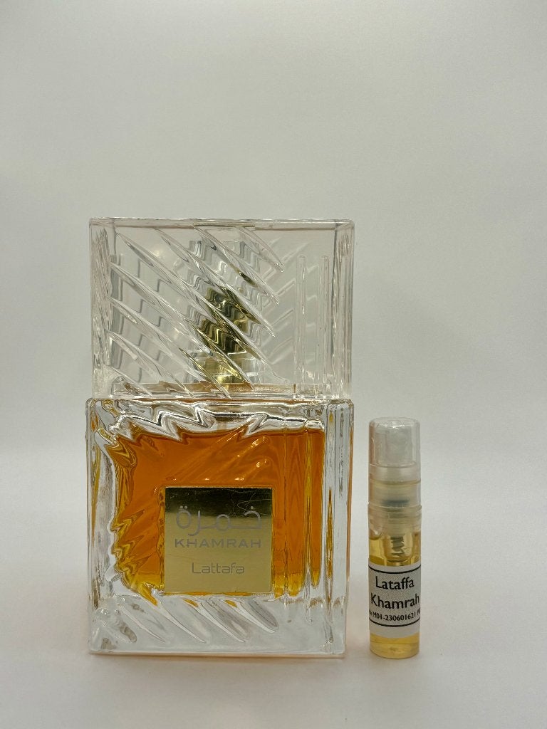 Lattafa - Khamrah sample | decant 2ml-5ml-10ml, Verzenden, Nieuw