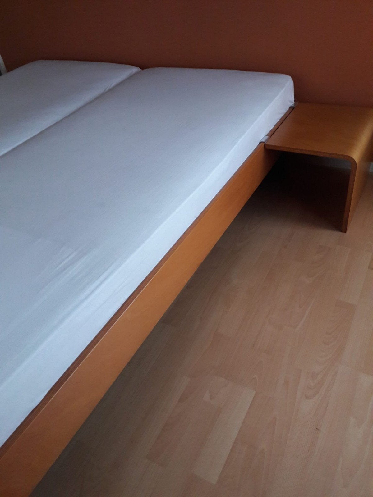 Auping bed 160x200 met spiraalbodem en aanhangtafels, Huis en Inrichting, Slaapkamer | Bedden, Ophalen, Gebruikt, Tweepersoons
