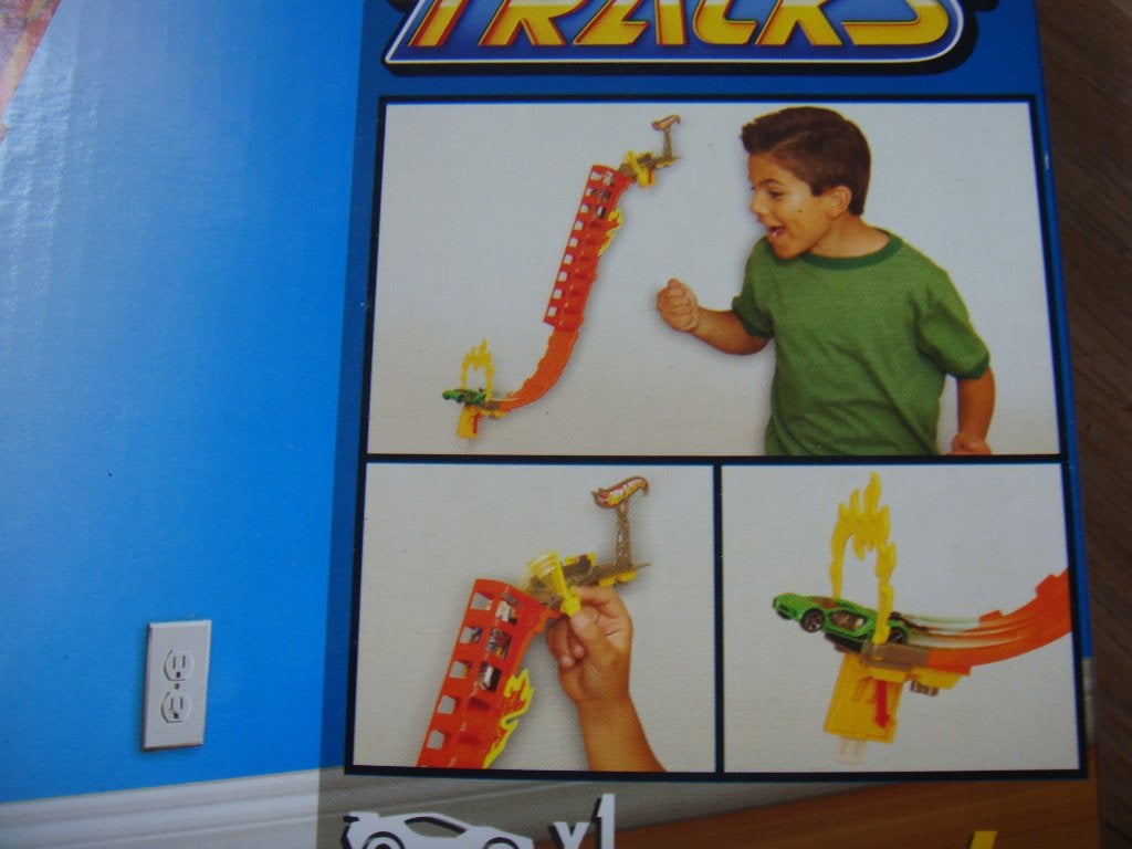 Hot Wheels Wall Tracks Power Drop, Ophalen of Verzenden, Gebruikt, Handmatig, Hot Wheels