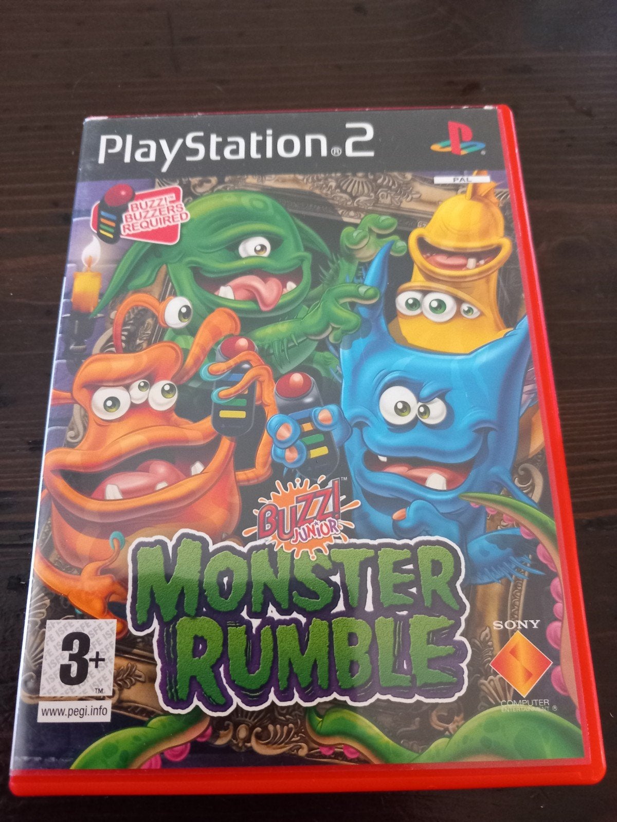 Buzz! Junior: Monster Rumble PS2 - Partygame (Engels), 3 spelers of meer, Verzenden, Gebruikt, Vanaf 3 jaar