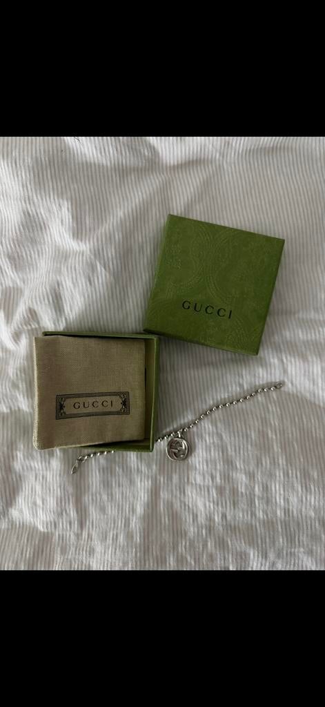Nieuwe Zilveren Gucci Armband - Luxe & Ongebruikt, Sieraden, Tassen en Uiterlijk, Armbanden, Ophalen of Verzenden, Nieuw, Zilver