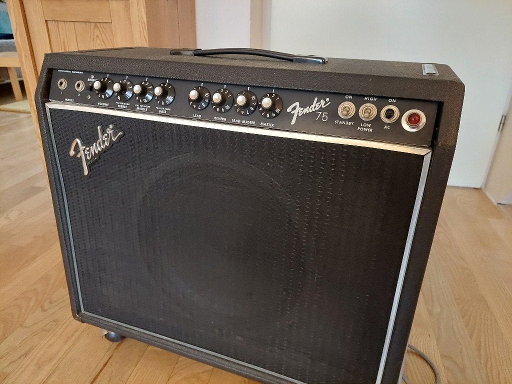 t.k. een Fender 75 buizenamp, Ophalen of Verzenden, Gebruikt, Gitaar, 50 tot 100 watt