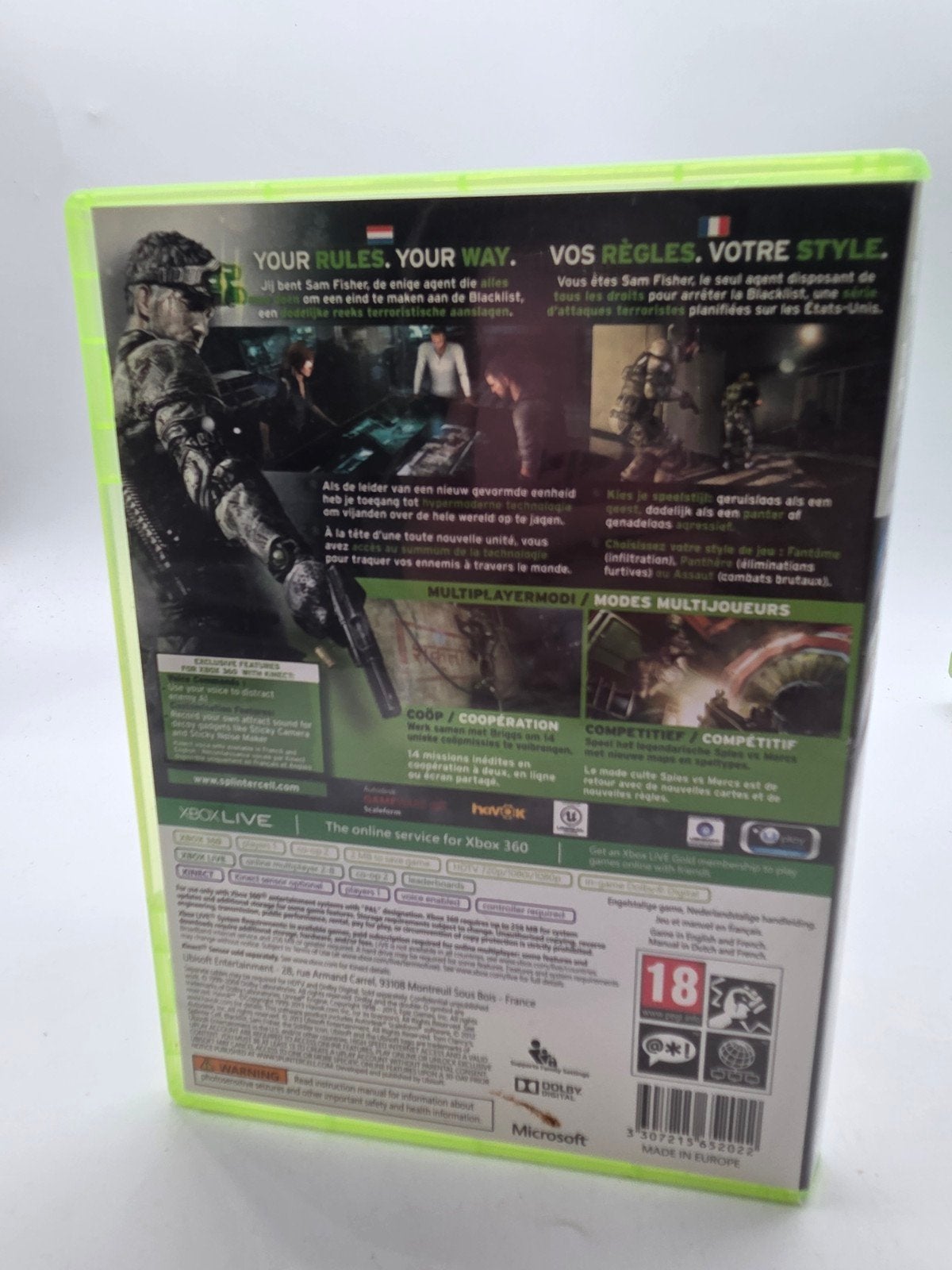 Tom Clancy's Splinter Cell Blacklist - Xbox 360, Avontuur en Actie, Online, Vanaf 18 jaar, 1 speler