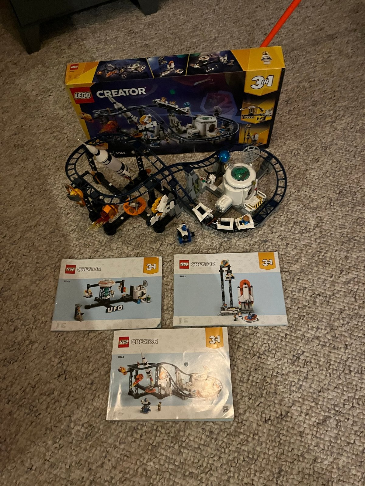 LEGO Creator 3-in-1 Ruimteachtbaan (31142), Lego, Ophalen of Verzenden, Zo goed als nieuw, Compleet