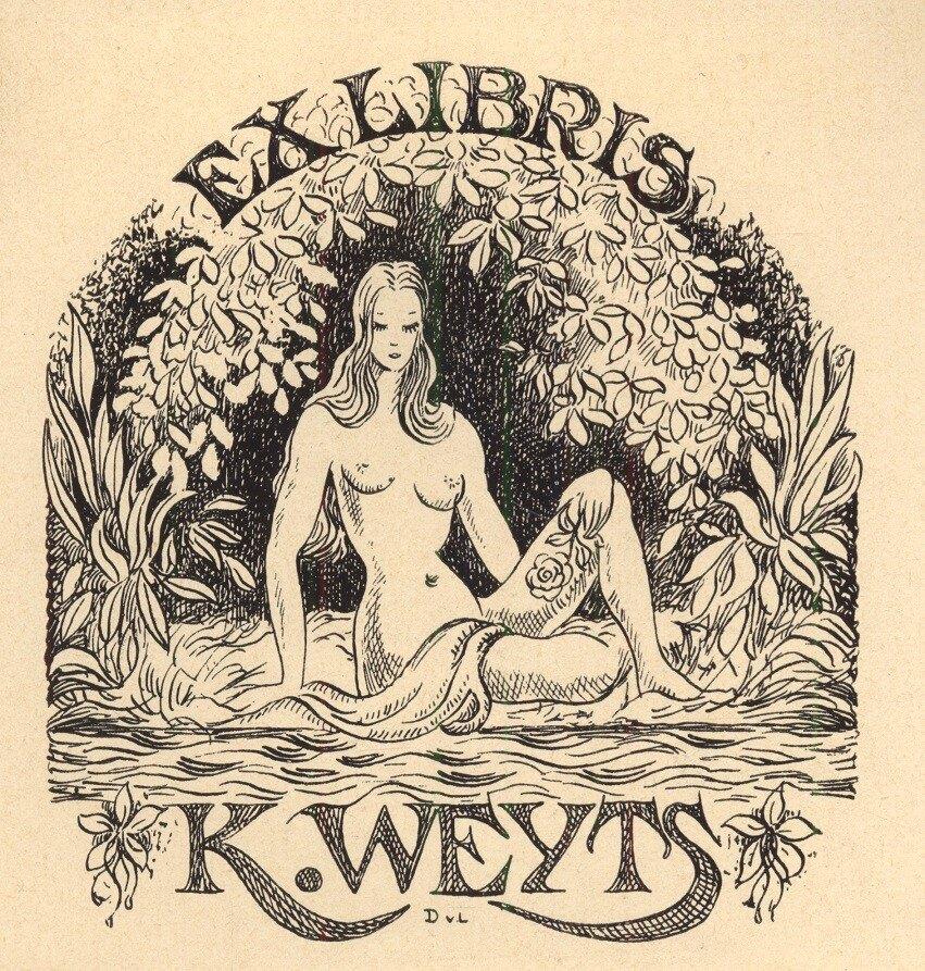 1341 Ex Libris Nederland : Dirk van Luijn, 1946, Antiek en Kunst, Kunst | Etsen en Gravures, Verzenden