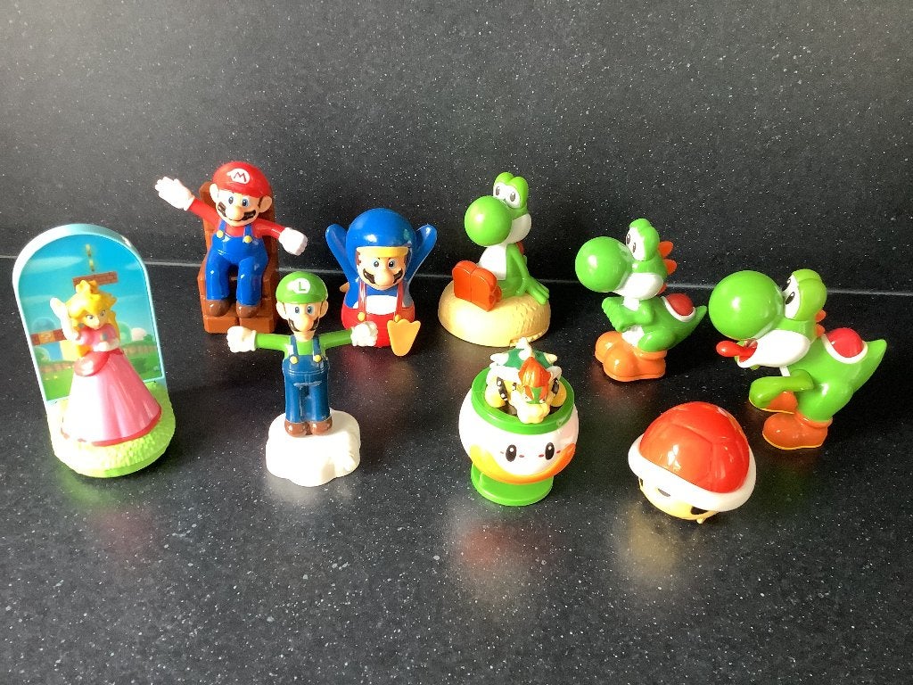 9 verschillende Super Mario McDonalds figuren 1 euro/stuk, Ophalen of Verzenden, Zo goed als nieuw