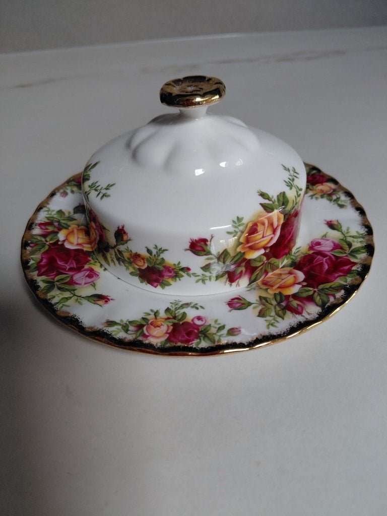 Royal albert country rose roses ronde botervloot 1962, Ophalen