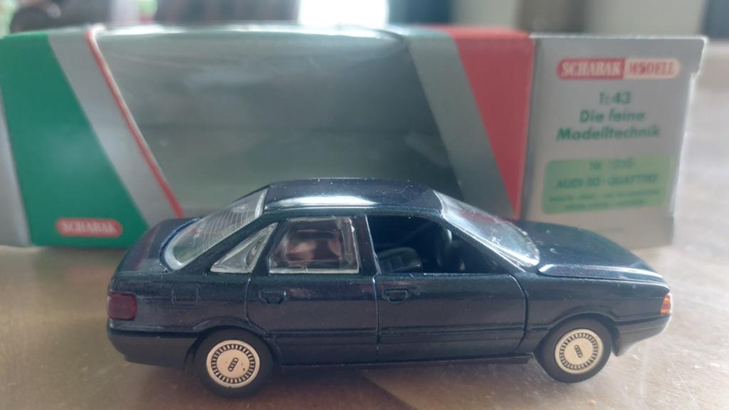 audi 80 donkerblauw QUATRO nr 1035, Ophalen of Verzenden, Nieuw, Auto, Overige merken