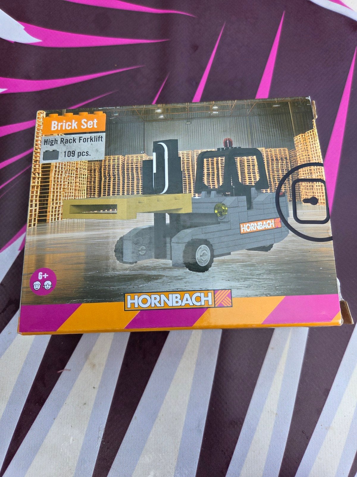 HORNBACH Brick Set: Hoogbouw Vorkheftruck (109 stuks), Ophalen of Verzenden, Nieuw, Overige merken