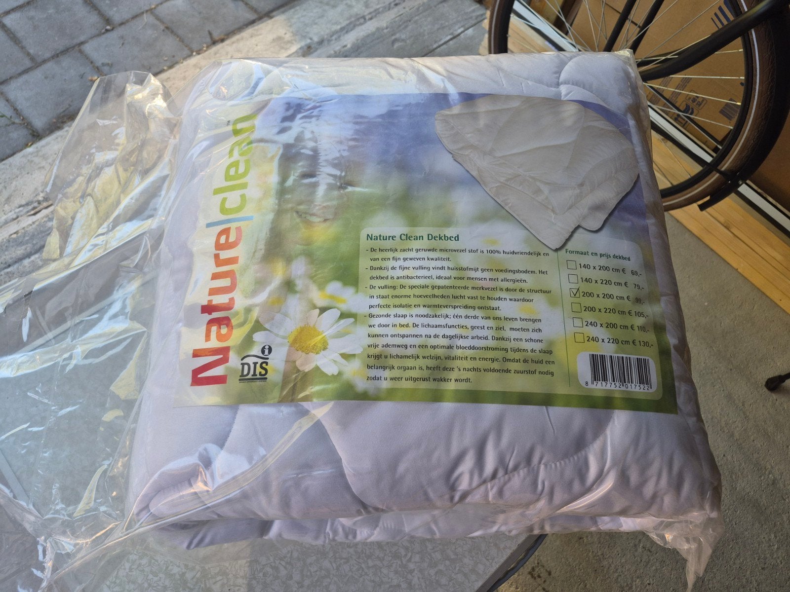 Dekbed nieuw in verpakking 200x200 cm wvp €99, Wit, Ophalen of Verzenden, Deken of Dekbed, Nieuw