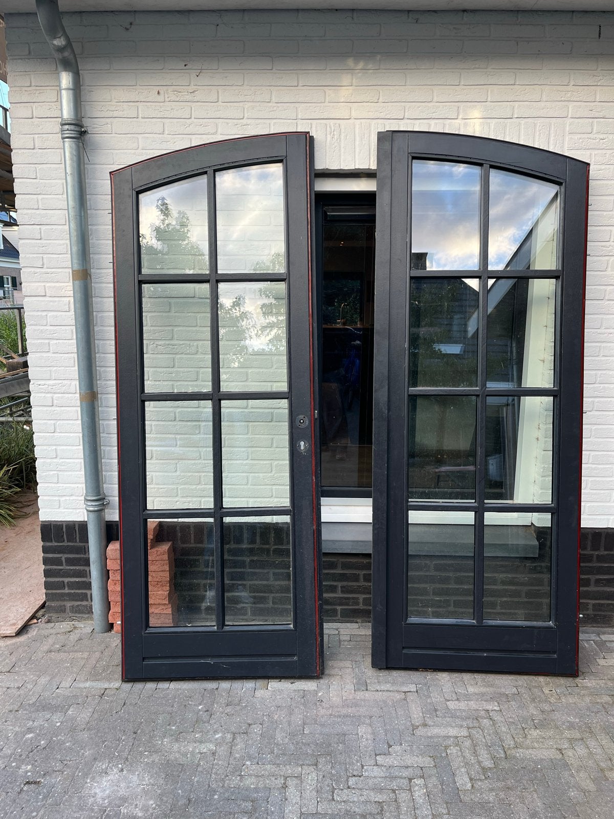 Gebruikte tuindeuren met hr++ glas, Ophalen, Gebruikt, 80 tot 100 cm, Buitendeur