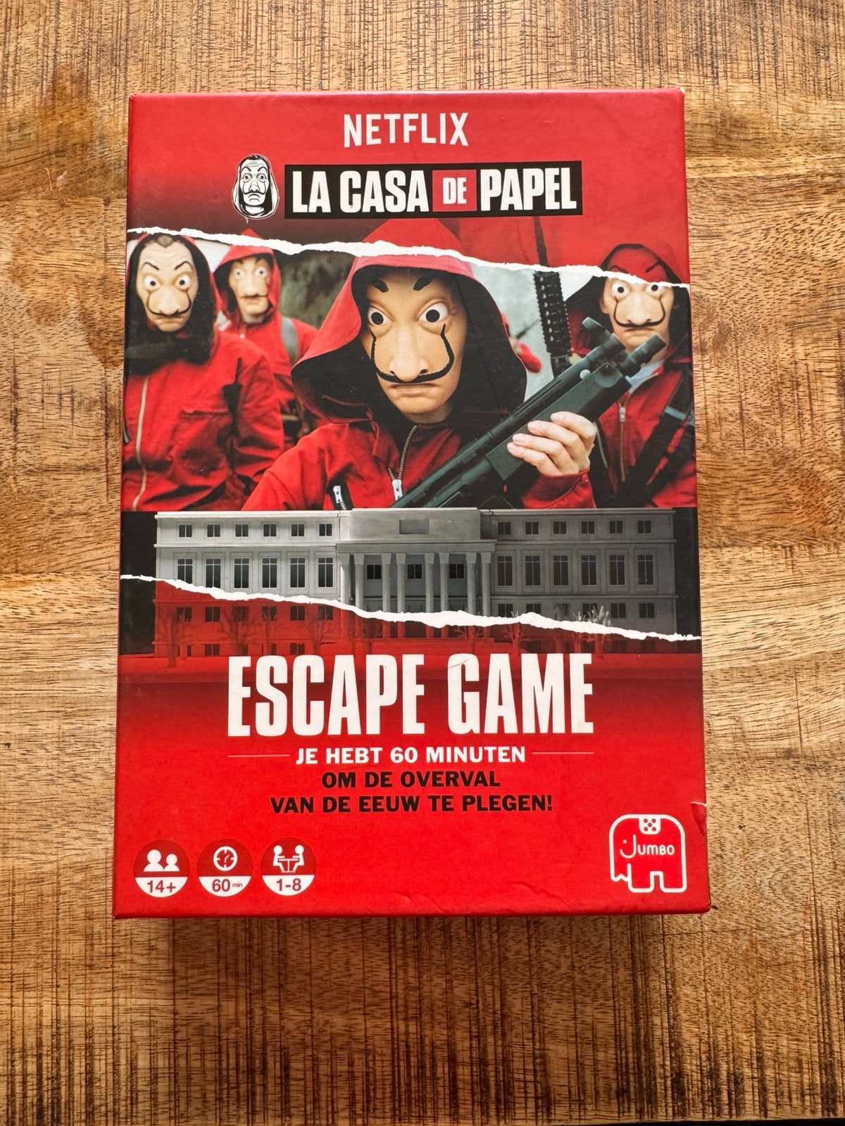 La Casa de Papel Escape Game Bordspel (Jumbo) | NIEUW!, Vijf spelers of meer, Ophalen of Verzenden, Nieuw