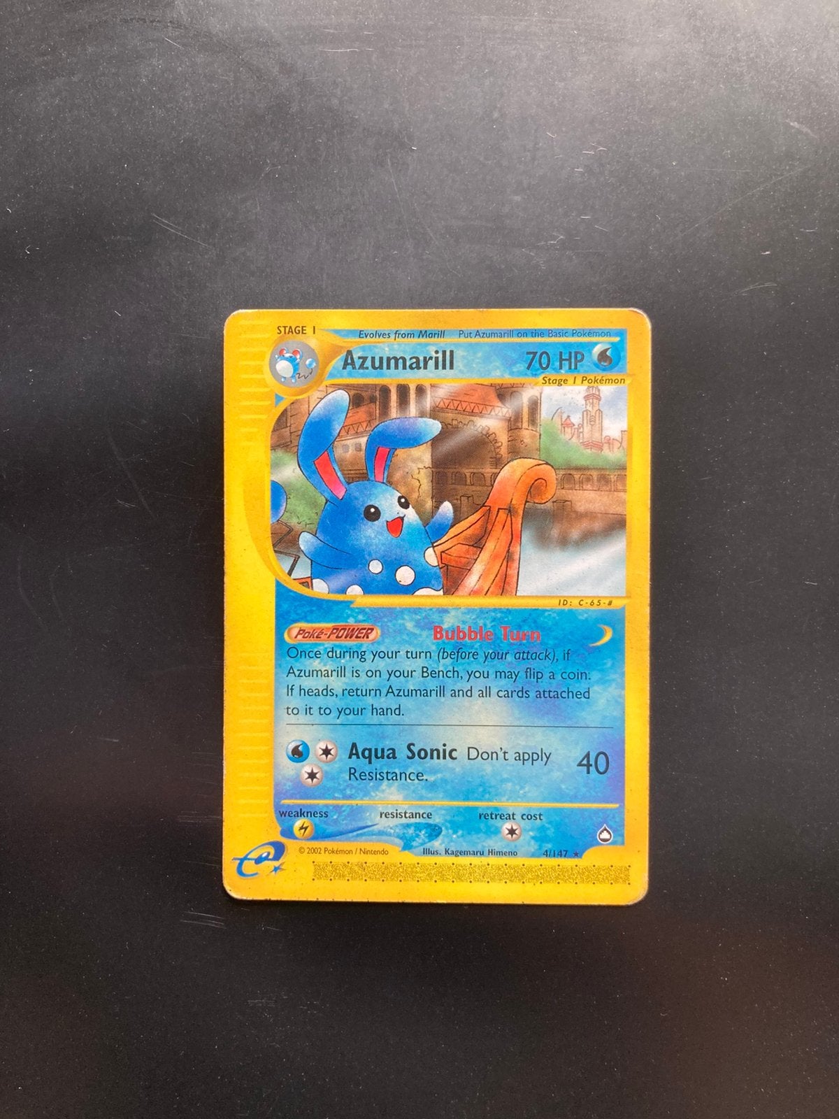 Pokemon kaart Azumarill, Ophalen of Verzenden, Zo goed als nieuw