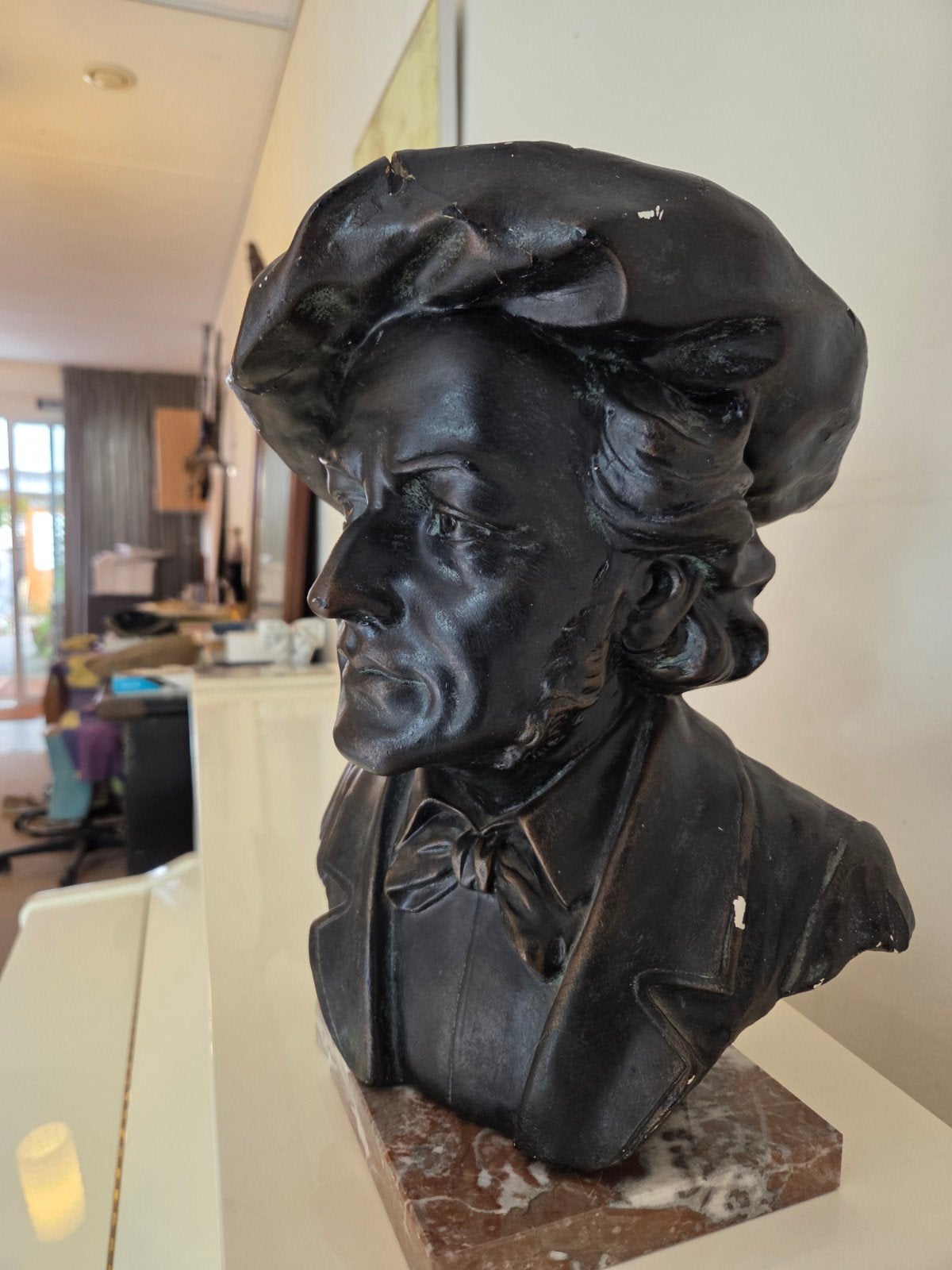 Richard Wagner buste  van Beechini., Antiek en Kunst, Ophalen