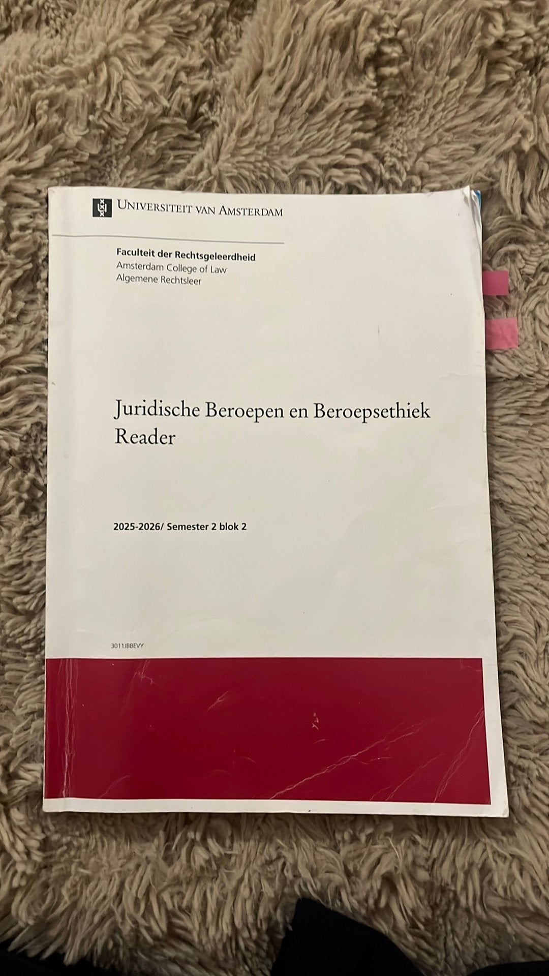 Juridische Beroepen en Beroepsethiek Reader UvA, Ophalen of Verzenden, Gelezen, Sociale wetenschap