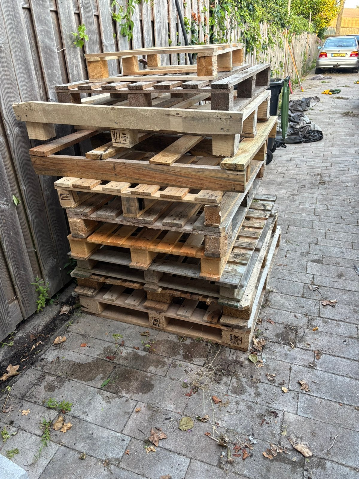 Gratis pallets in diverse maten, Ophalen, Gebruikt, Pallet, Minder dan 200 cm