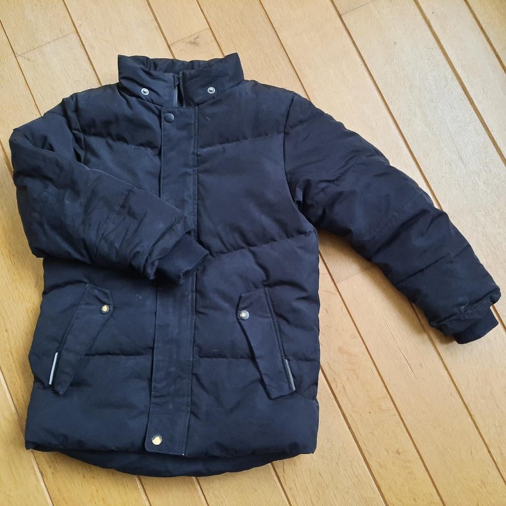 Name It jas jack zwart met dons maat 128, Kinderen en Baby's, Meisje, Ophalen of Verzenden, Zo goed als nieuw, Name It